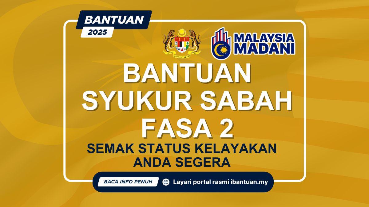 BANTUAN SYUKUR SABAH FASA 2 2025