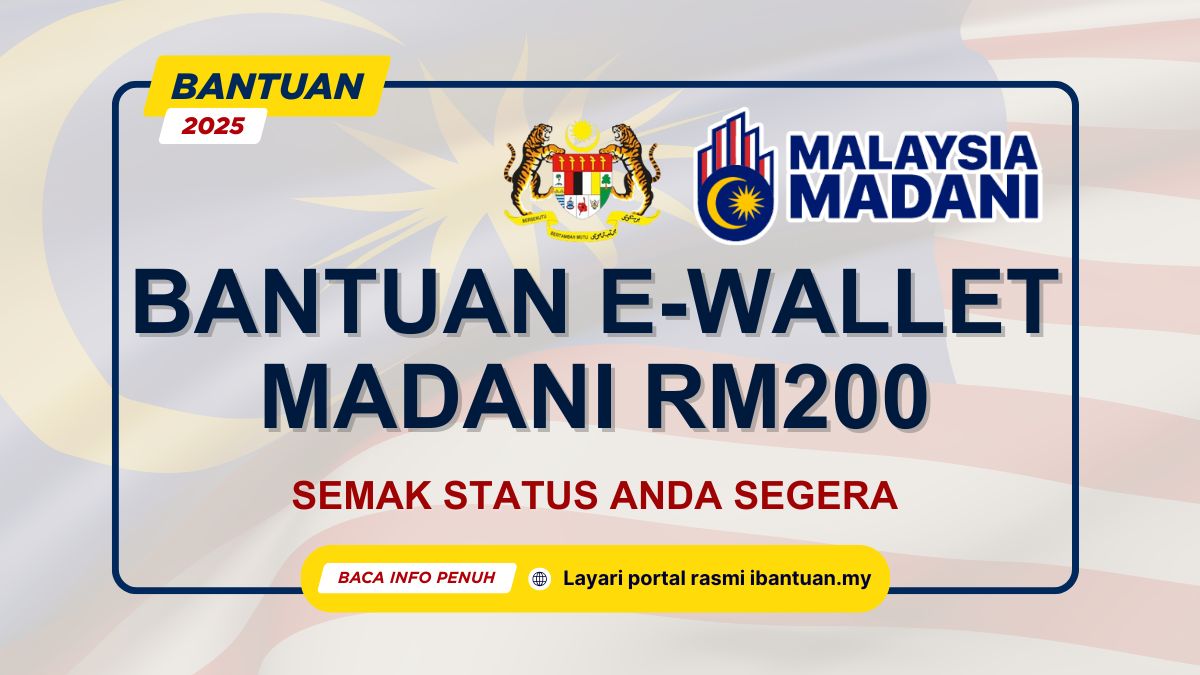 SEMAK STATUS EWALLET MADANI 2025