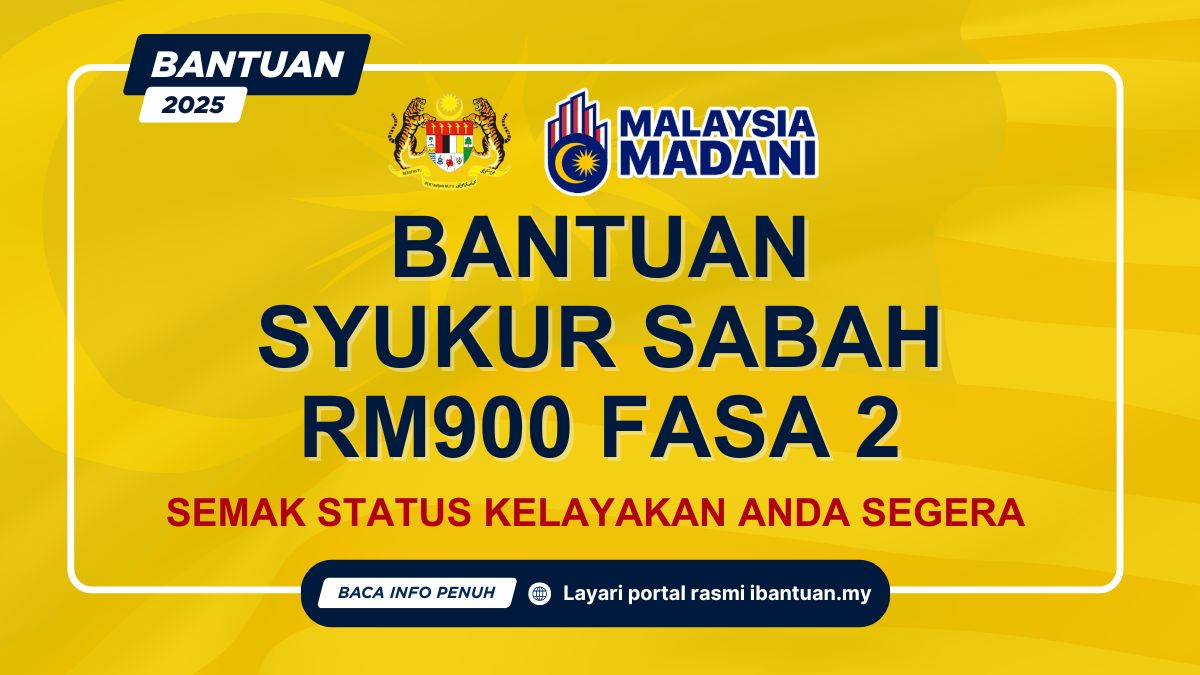 BANTUAN SYUKUR SABAH RM900