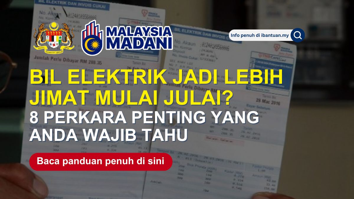 BIL ELEKTRIK JADI LEBIH JIMAT MULAI JULAI