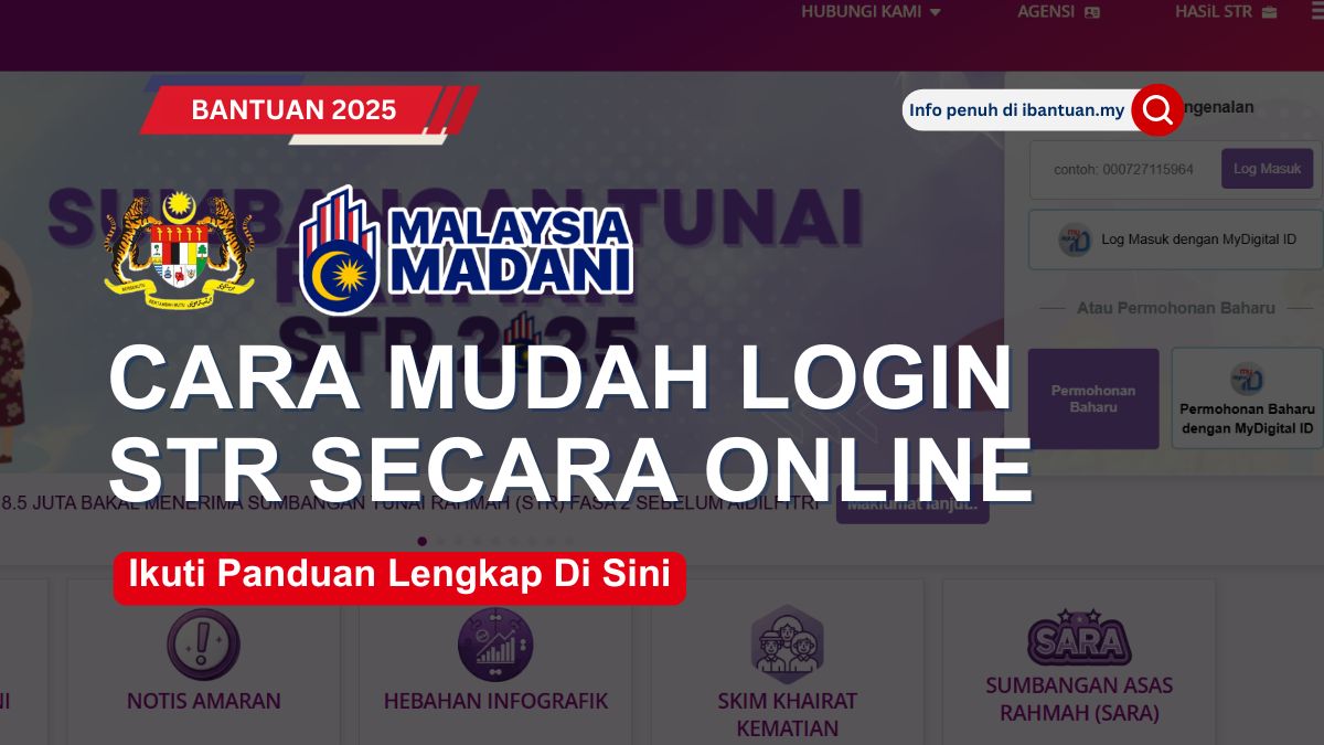 PANDUAN MUDAH LOGIN STR