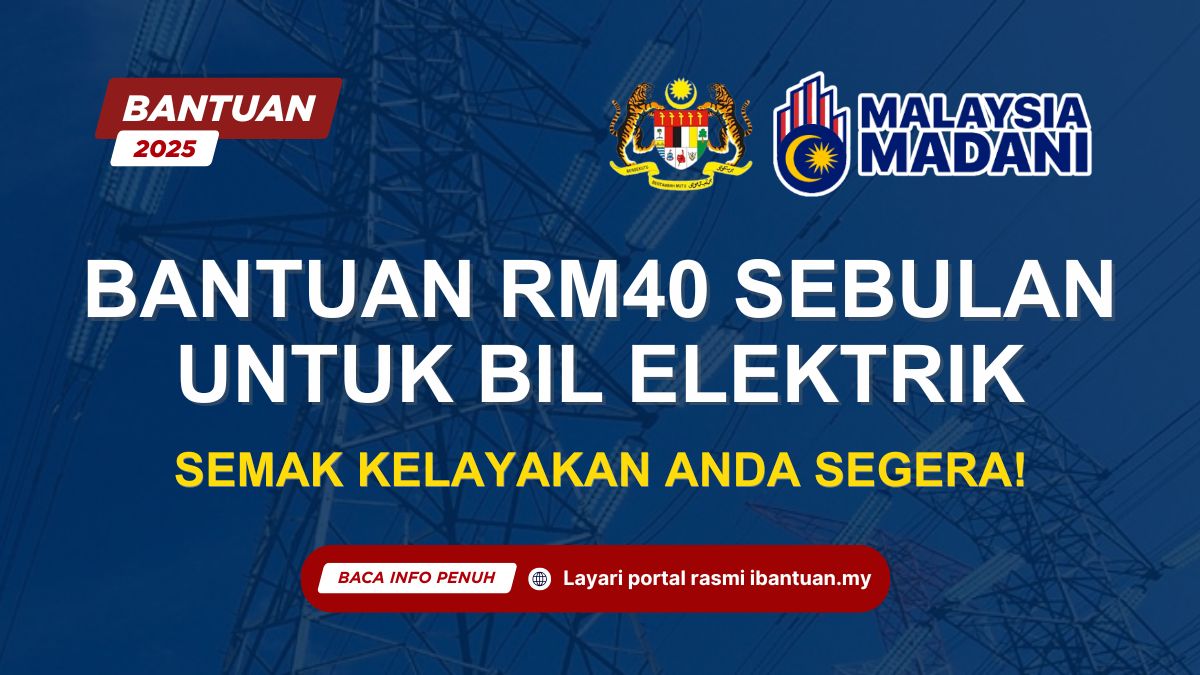 BANTUAN RM40 SEBULAN UNTUK BIL ELEKTRIK
