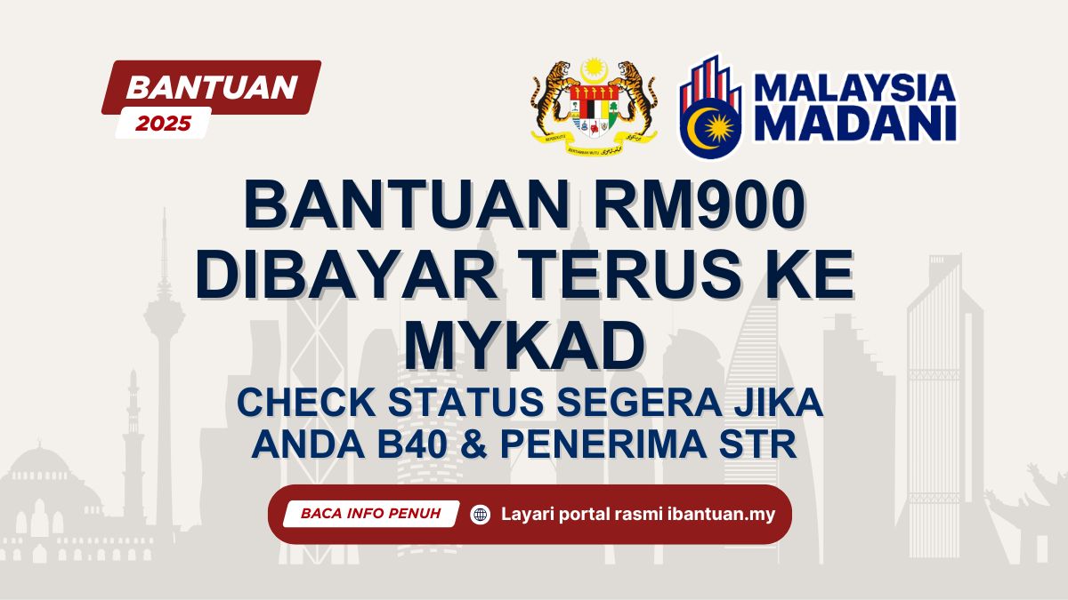 RM900 UNTUK B40 DAN PENERIMA STR
