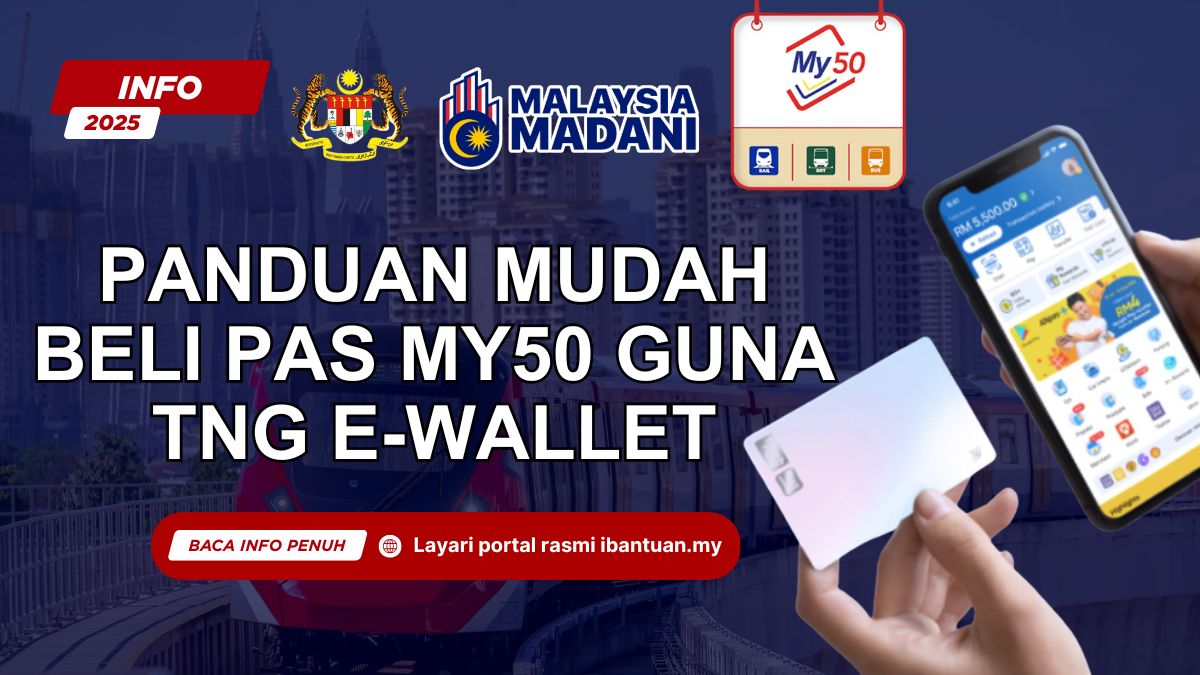 CARA MUDAH DAN CEPAT BELI PAS MY50 GUNA TNG EWALLET