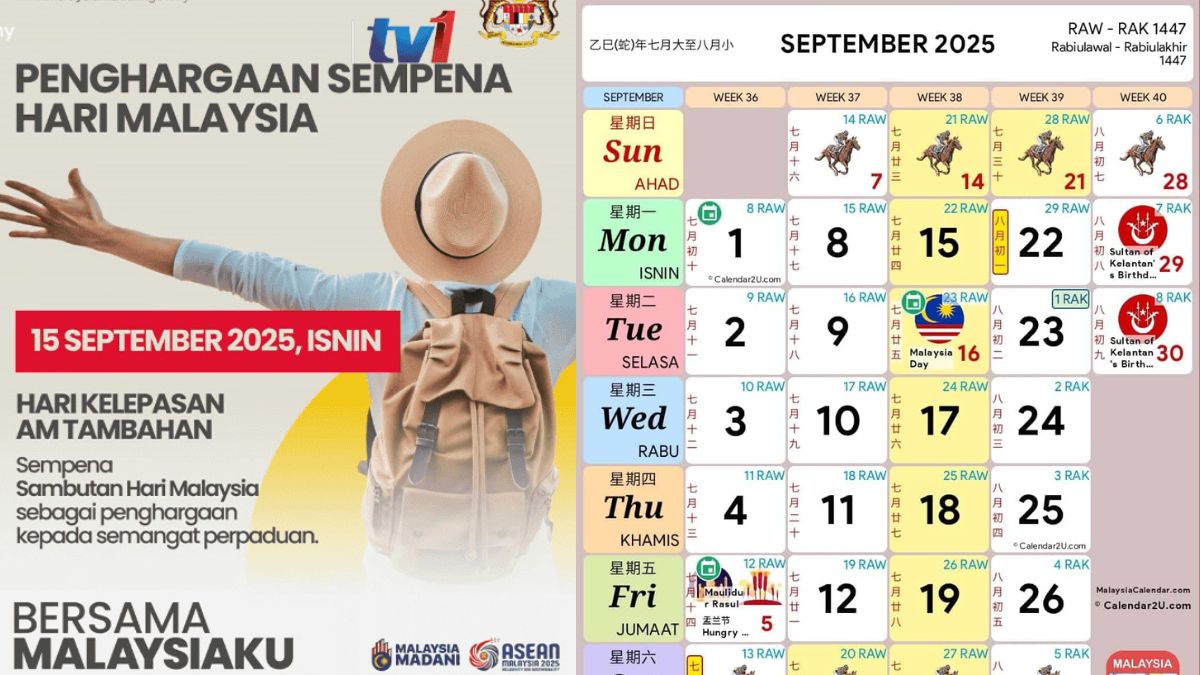 CUTI TAMBAHAN 15 SEPTEMBER