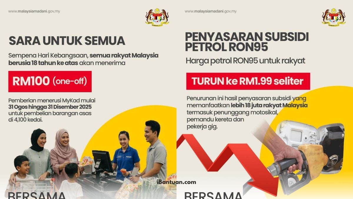 RINGKASAN PENGUMUMAN PMX 23 JULAI: RM100 BANTUAN ONE-OFF, PENURUNAN BIL ELEKTRIK & HARGA PETROL TURUN