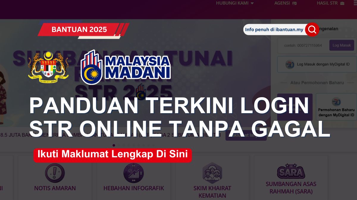 PANDUAN TERKINI LOGIN STR ONLINE