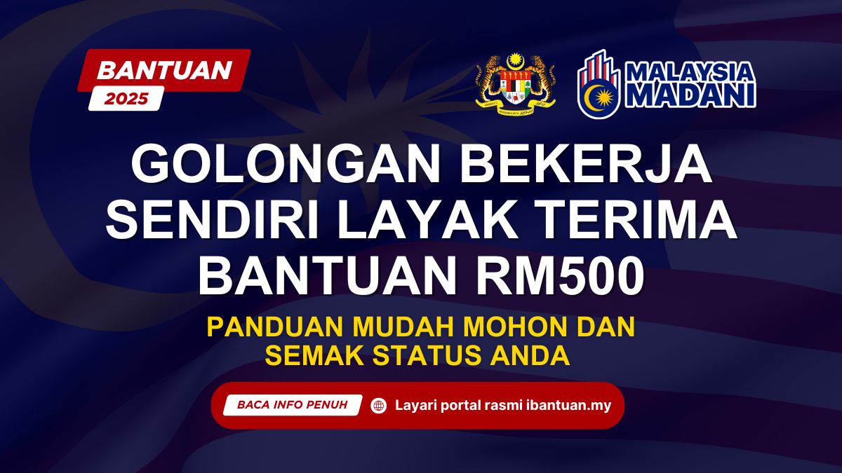 TERIMA BANTUAN SEHINGGA RM500