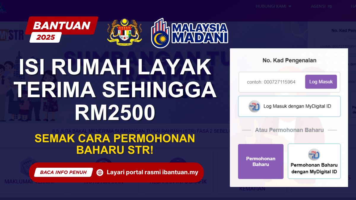 ISI RUMAH LAYAK TERIMA SEHINGGA RM2500