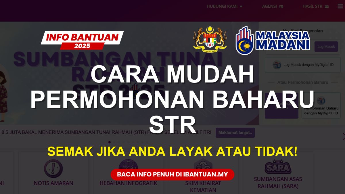CARA MUDAH PERMOHONAN BAHARU STR