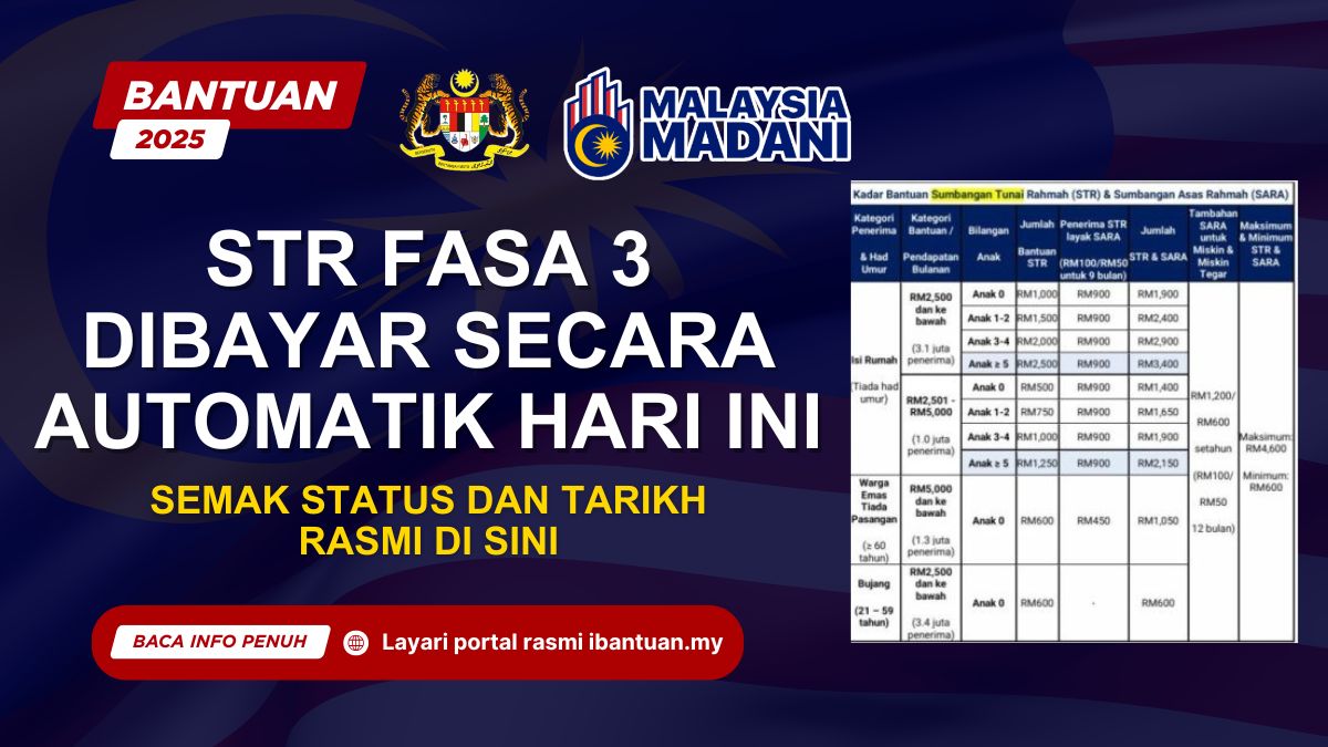 STR FASA 3 DIBAYAR SECARA AUTOMATIK