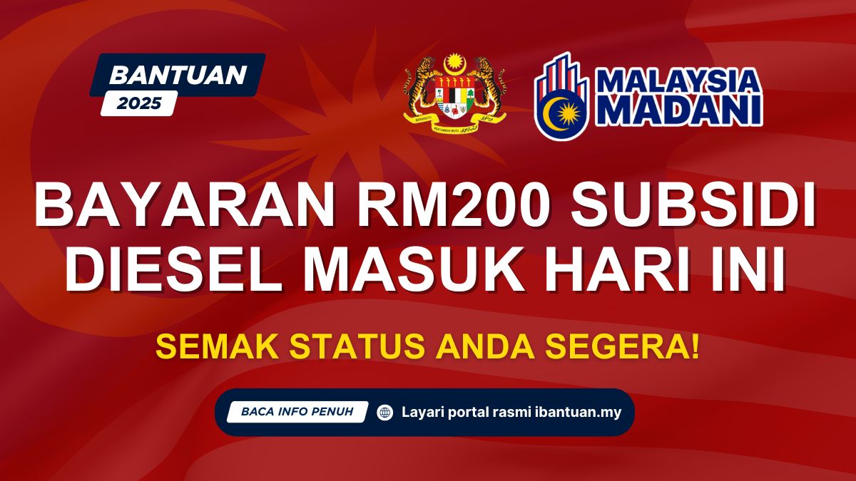 BAYARAN RM200 SUBSIDI DIESEL