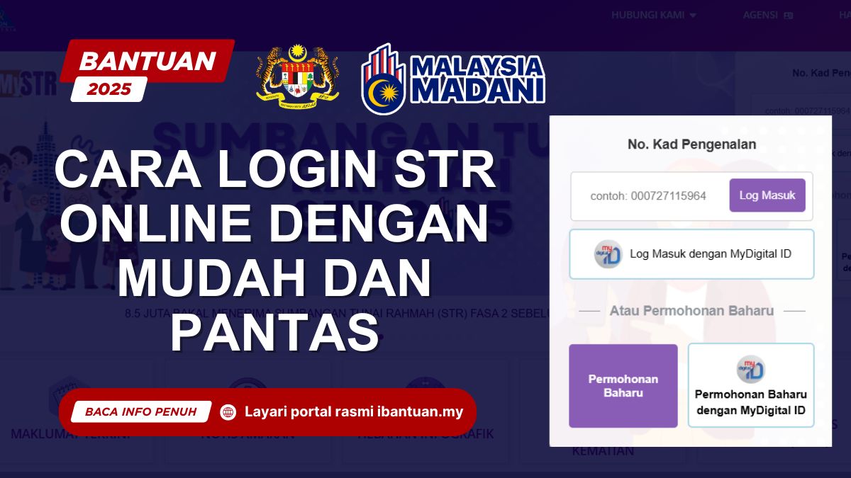 CARA LOGIN STR ONLINE