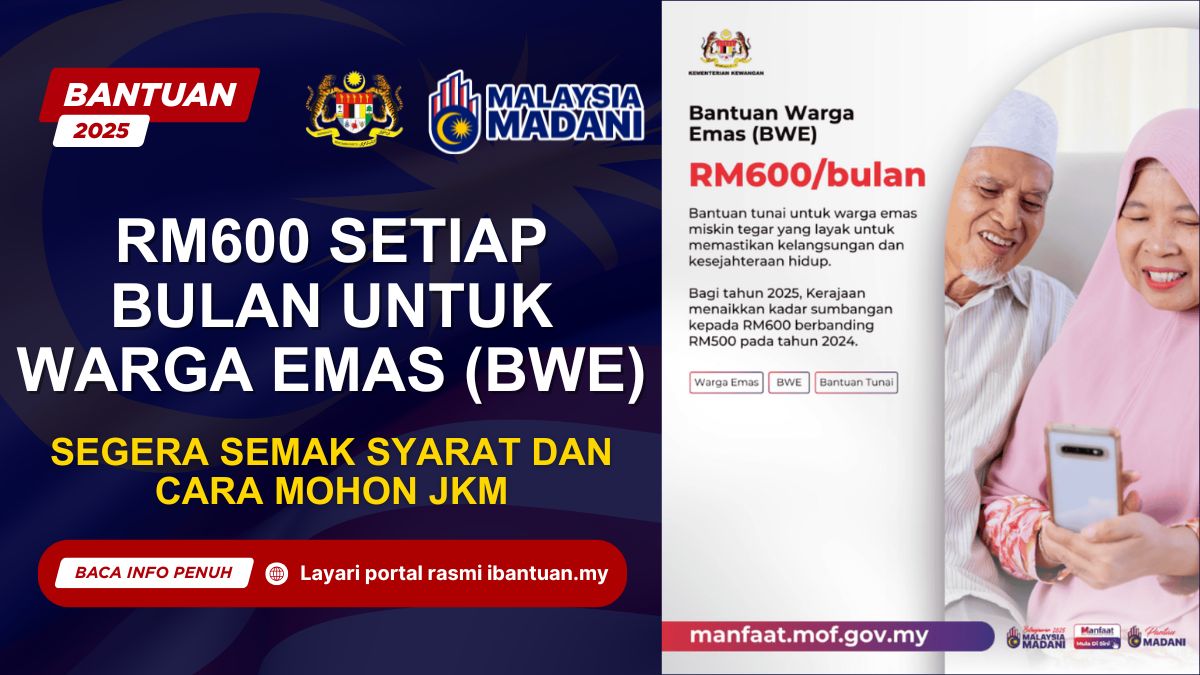 RM600 SETIAP BULAN UNTUK WARGA EMAS