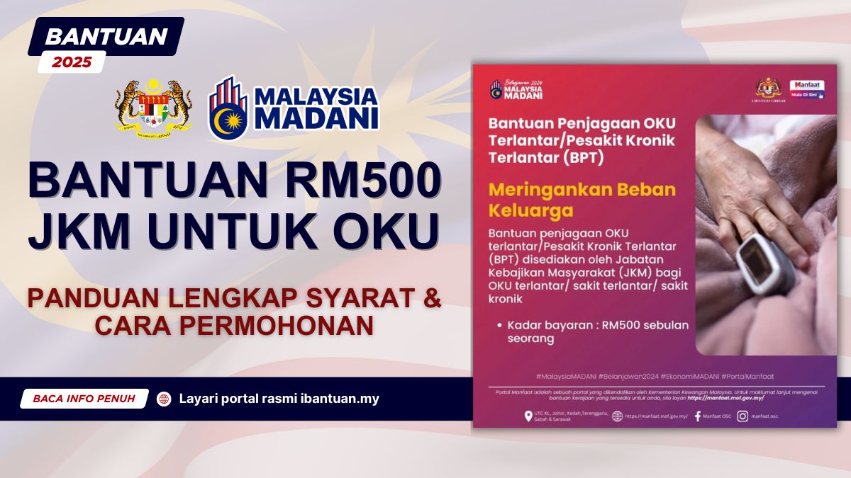 BANTUAN RM500 JKM UNTUK OKU