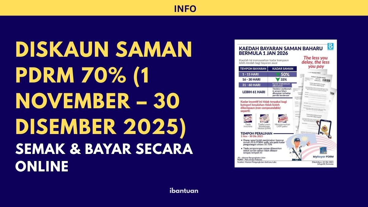 DISKAUN SAMAN PDRM 70% (1 NOVEMBER – 30 DISEMBER 2025)