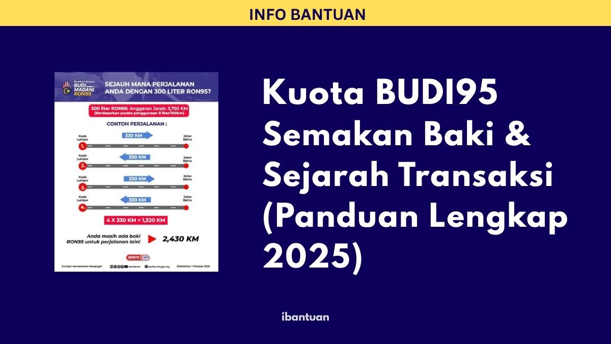 Kuota BUDI95 Semakan Baki & Sejarah Transaksi (Panduan Lengkap 2025)