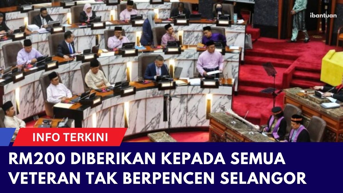 BANTUAN RM200 DIBERIKAN KEPADA SEMUA VETERAN TAK BERPENCEN SELANGOR