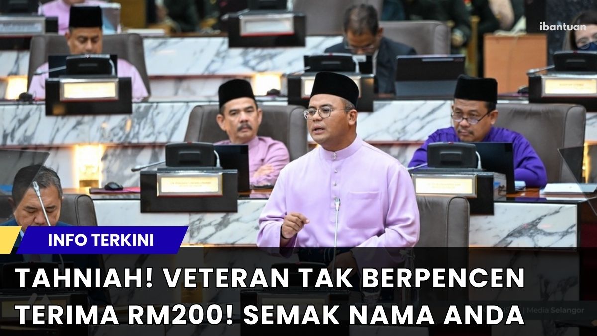 TAHNIAH! VETERAN TAK BERPENCEN TERIMA RM200! SEMAK NAMA ANDA