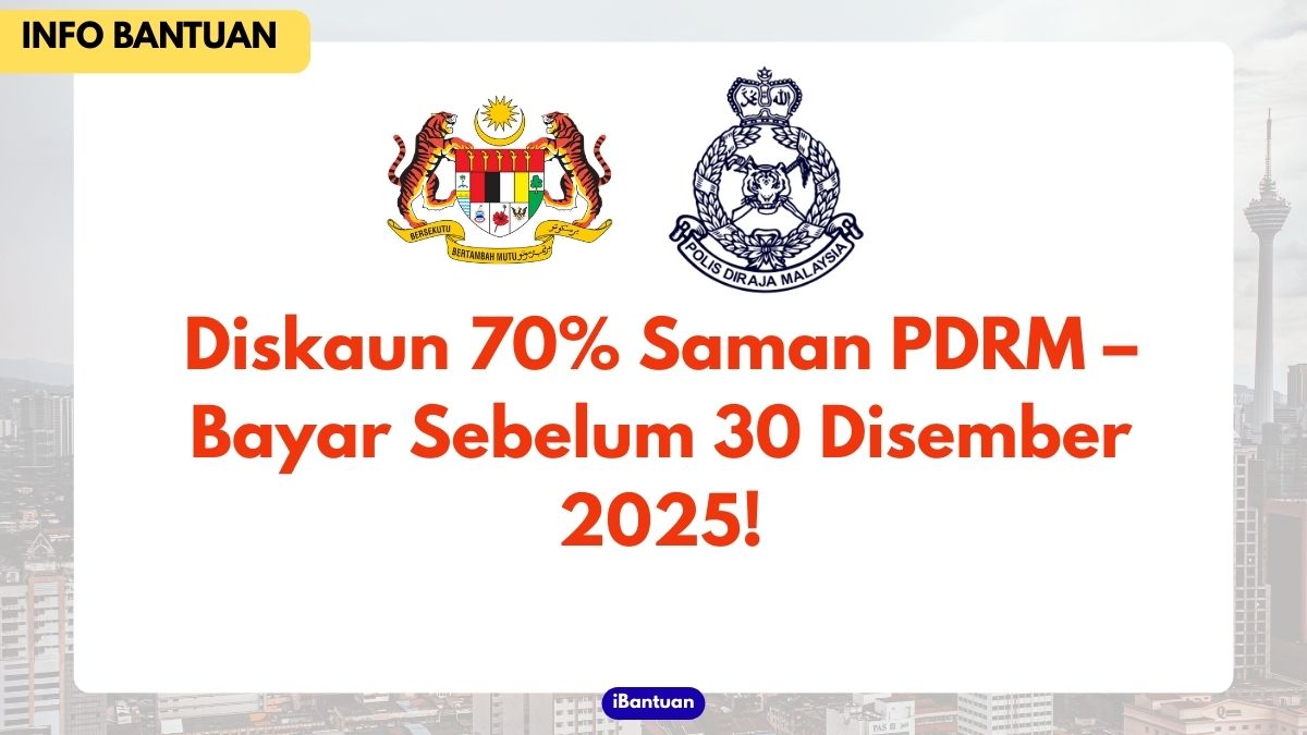 Diskaun 70% Saman PDRM – Bayar Sebelum 30 Disember 2025!