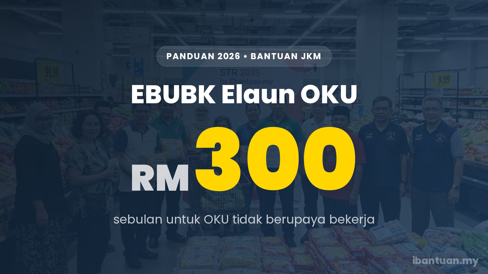 EBUBK elaun RM300 sebulan untuk OKU tidak berupaya bekerja